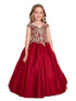 Girls Multi Color Off Shoulder Metallic Lace Tulle Pageant Dress 2-16 - SophiasStyle.com